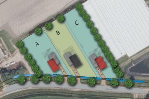 Herontwikkelingslocatie t.b.v. 3 bouwkavels